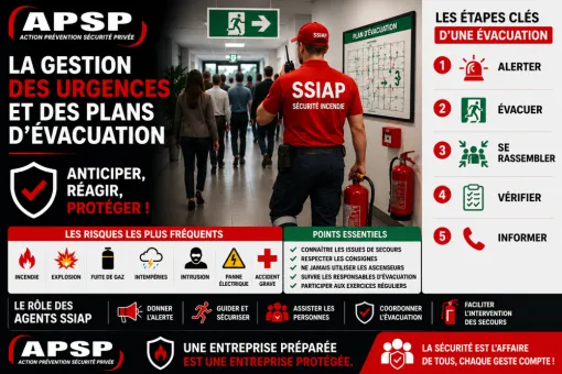 La gestion des urgences et des plans d’évacuation : un enjeu vital pour les entreprises, Paris 12, Action Prévention Sécurité Privée